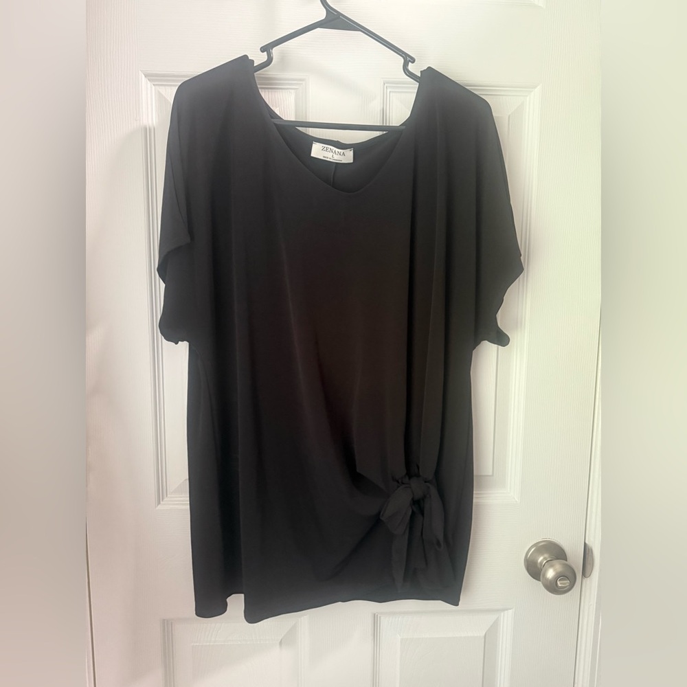 Lot of 3 tops, Zenana, Bow, NWOT, Size Large - Picture 2 of 4